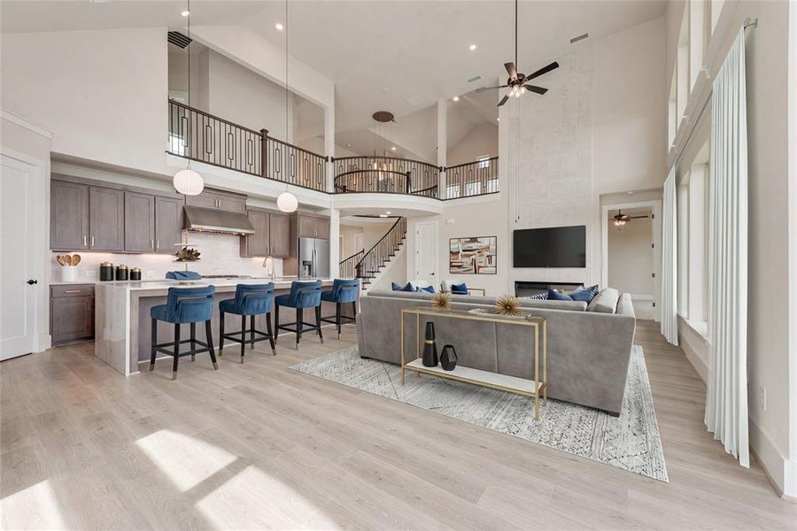 Furnished interior view inside a new home in Park Place, Prosper (Image 8). Furnished interior view inside a new home in Park Place, Prosper (Image 8).