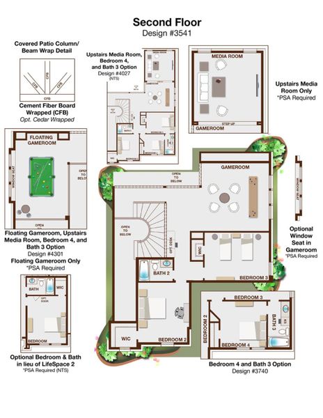 2D floor plan layout of this home in Monterra, Fate, TX (Image 5). 2D floor plan layout of this home in Monterra, Fate, TX (Image 5).