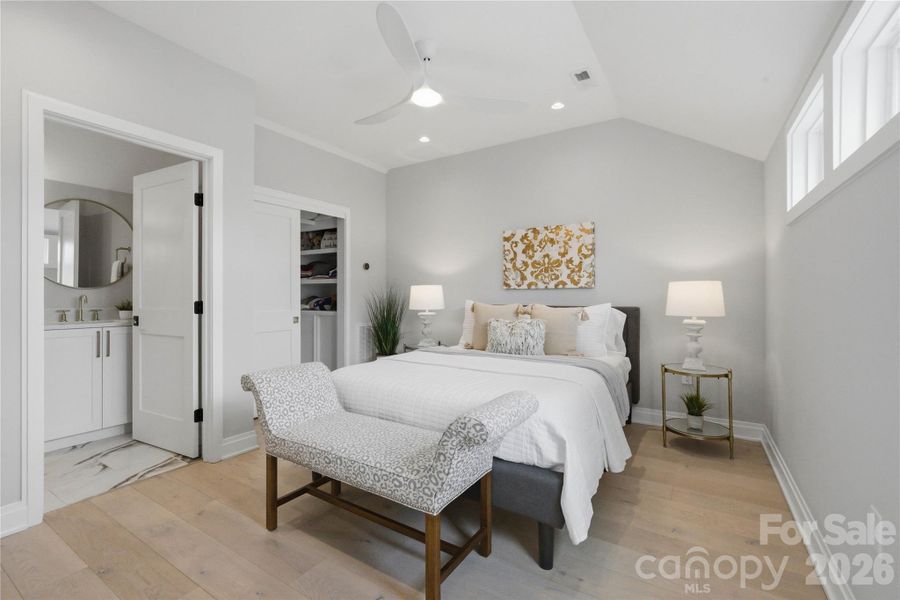 Furnished interior view inside a new home in , Charlotte (Image 43).