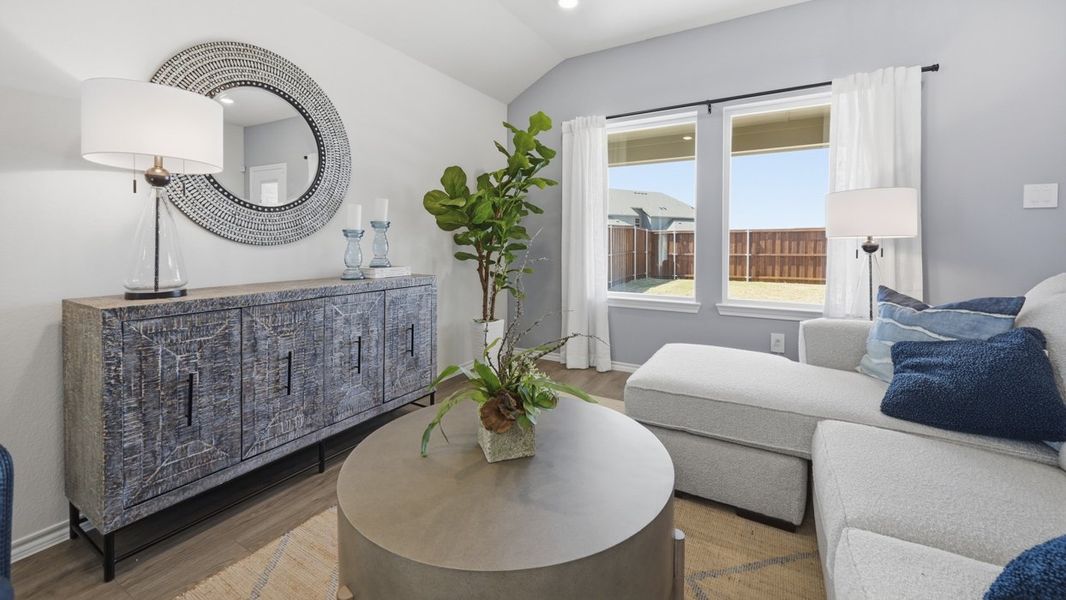 Representative furnished interior of a home built from the Elgin by D.R. Horton in Sanger Circle, Sanger (Image 9).