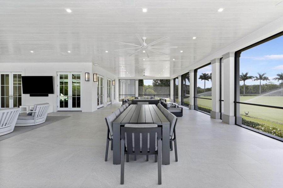 Exterior details and patio area of a home in , Wellington (Image 40). Exterior details and patio area of a home in , Wellington (Image 40).