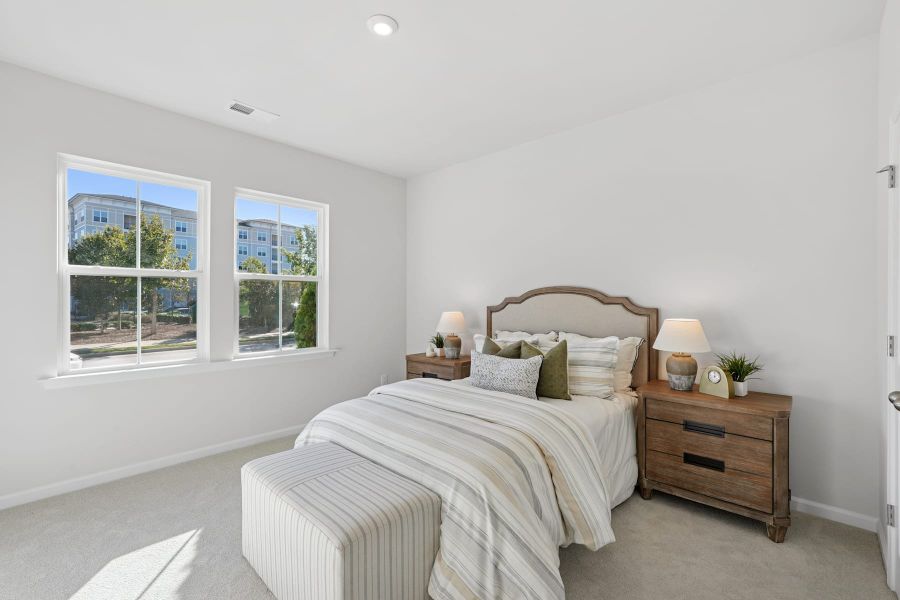 Furnished interior view inside a new home in Twinleaf Townes, Chapel Hill (Image 10).
