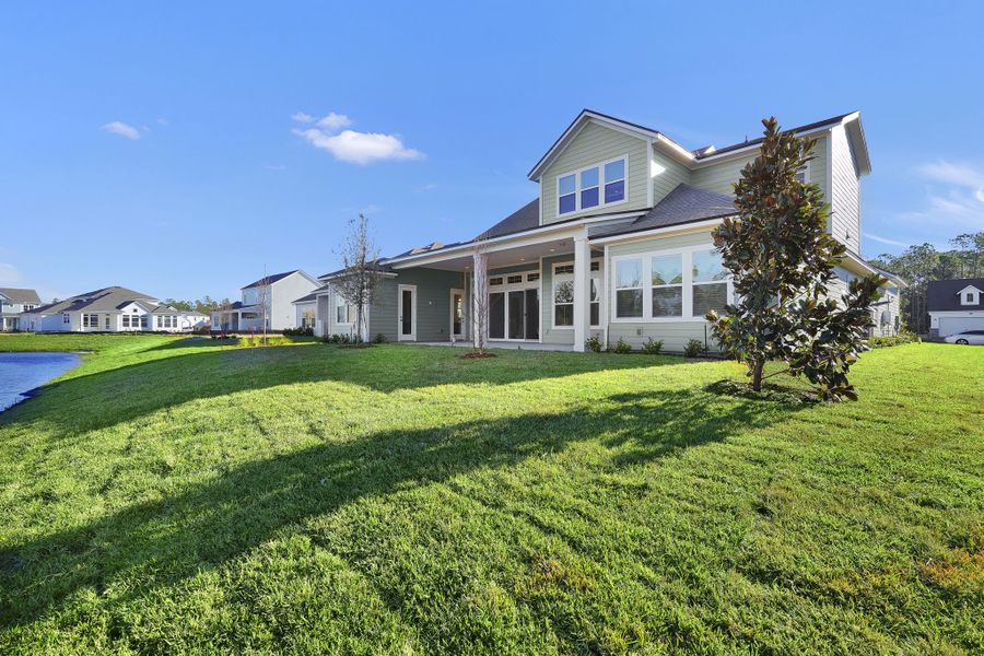 Representative exterior details of a home built from the Riverdale by Riverside Homes in Hidden Creek at SilverLeaf, St. Augustine (Image 30). Representative exterior details of a home built from the Riverdale by Riverside Homes in Hidden Creek at SilverLeaf, St. Augustine (Image 30).