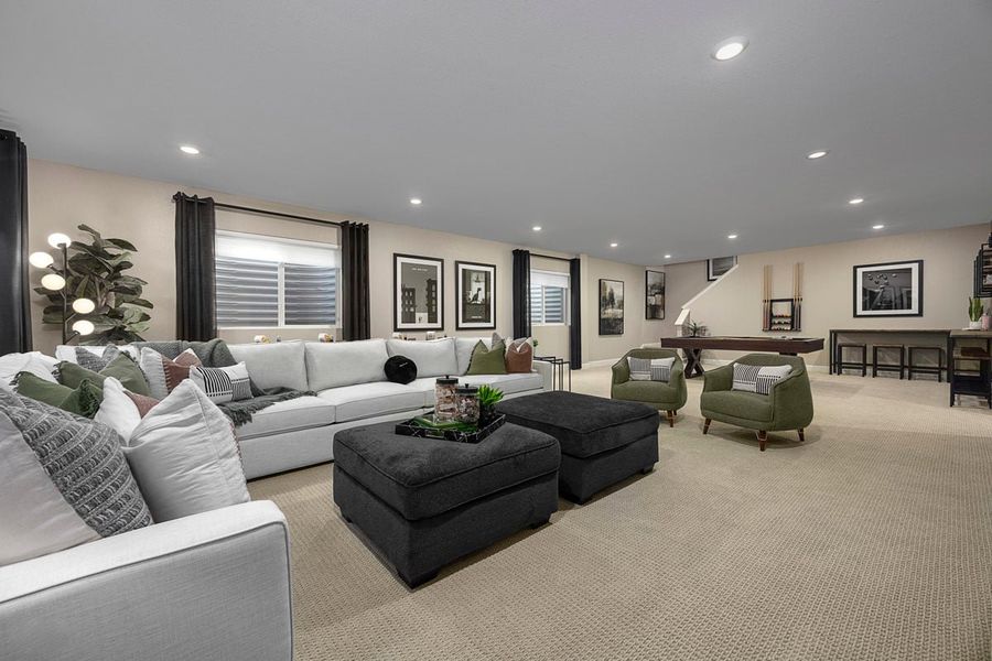 Representative furnished interior of a home built from the 1818 Modeled by KB Home in Brighton Crossings, Brighton (Image 8).