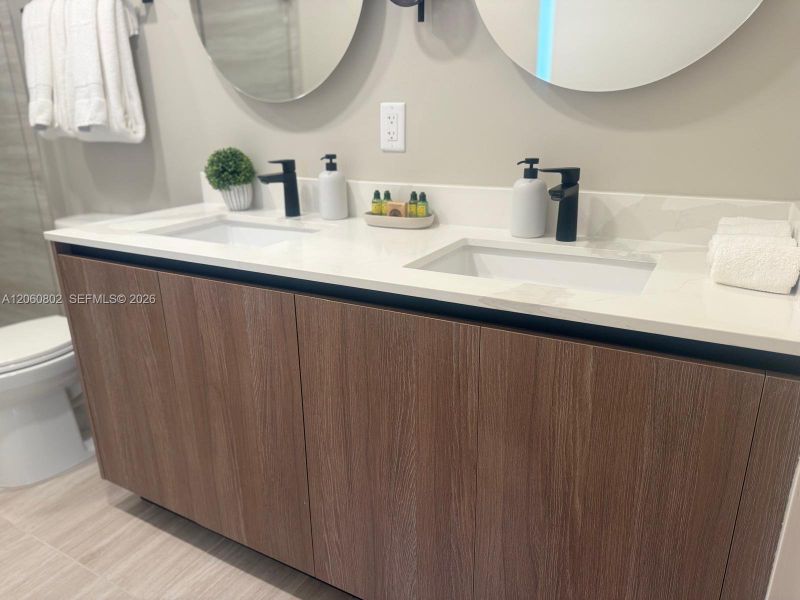Close-up of interior finishes inside a home in , Miami Beach (Image 12).