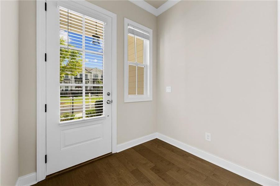 Spacious, unfurnished interior of a new home in Palisades Single Family, Cumming (Image 47). Spacious, unfurnished interior of a new home in Palisades Single Family, Cumming (Image 47).