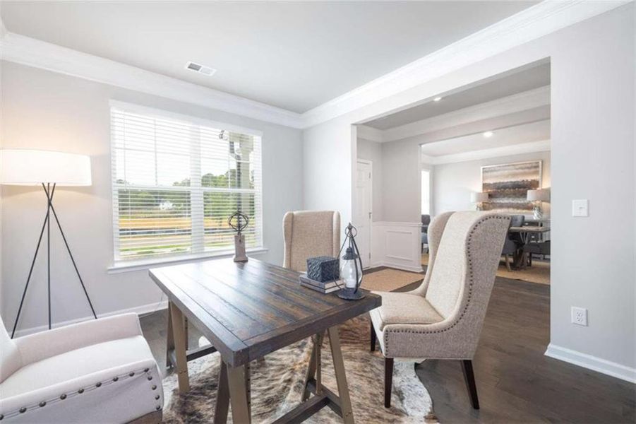 Furnished interior view inside a new home in Kingsmere Estates, Loganville (Image 9).