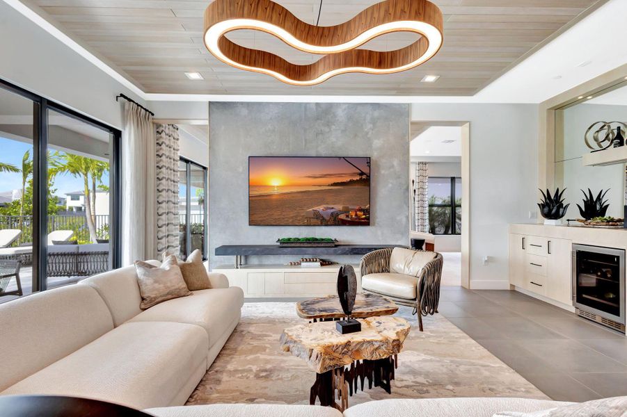 Furnished interior view inside a new home in Apex at Avenir, Palm Beach Gardens (Image 59).