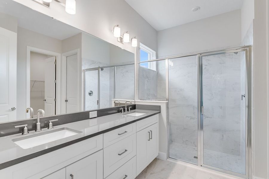 Representative furnished interior of a home built from the Letizia by Taylor Morrison in Esplanade at Center Lake Ranch, St. Cloud (Image 11).