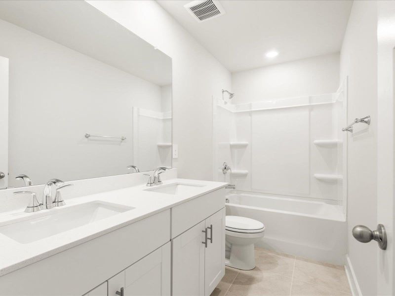 Photo is not of the actual home, but is an inspirational photo of builder’s model home and may depict options, furnishings, and/or decorator features that are not included