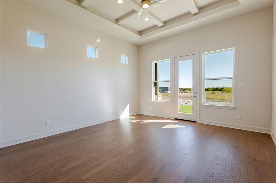 Primary Suite complete this "wing" of the home and overlooks the backyard. Primary Suite complete this "wing" of the home and overlooks the backyard.