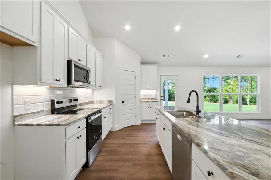 Furnished interior view inside a new home in , Hartwell (Image 11).