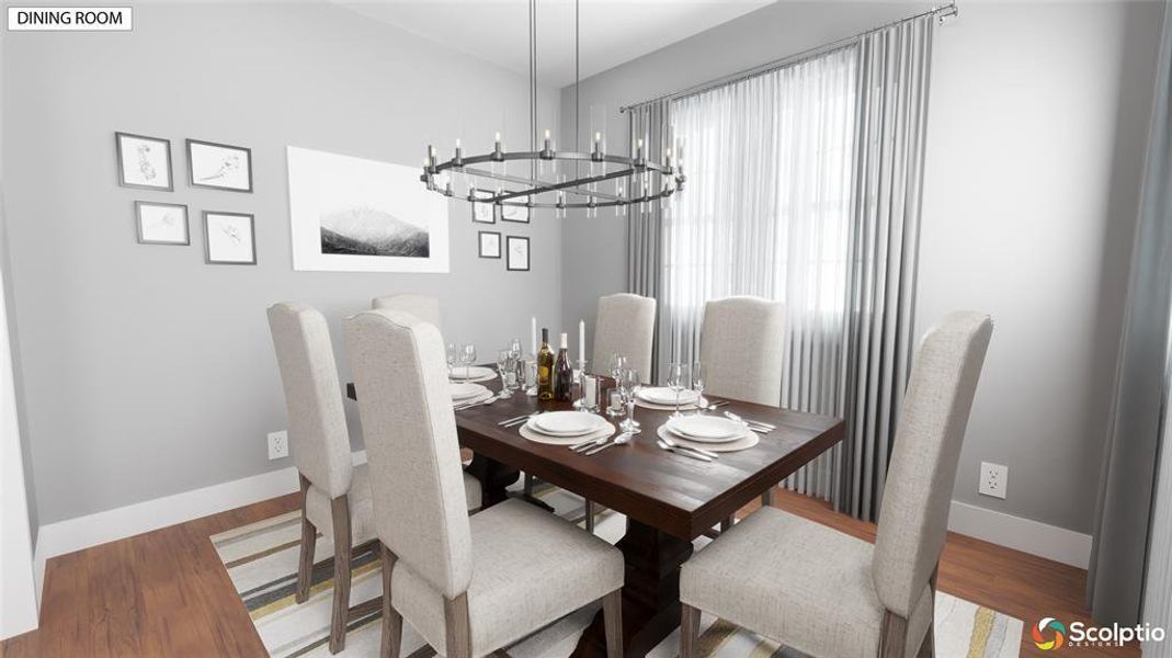 Furnished interior view inside a new home in , Leander (Image 14).