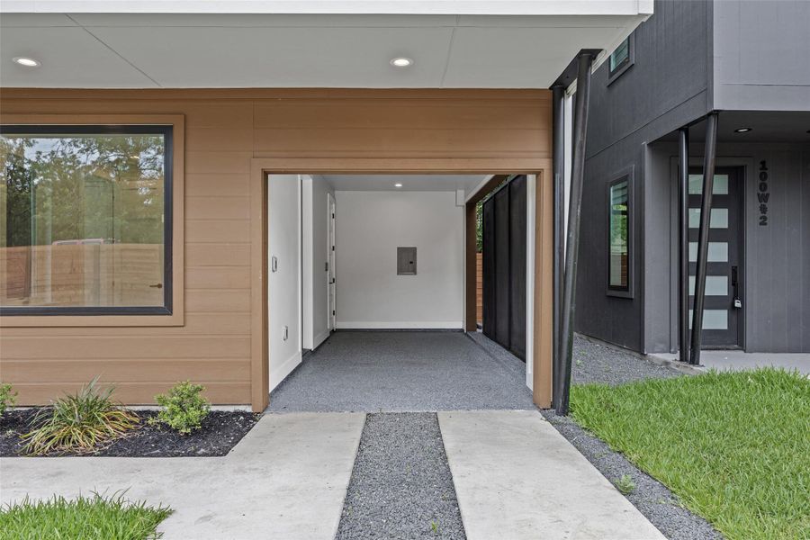 Exterior details and patio area of a home in , Austin (Image 19). Exterior details and patio area of a home in , Austin (Image 19).