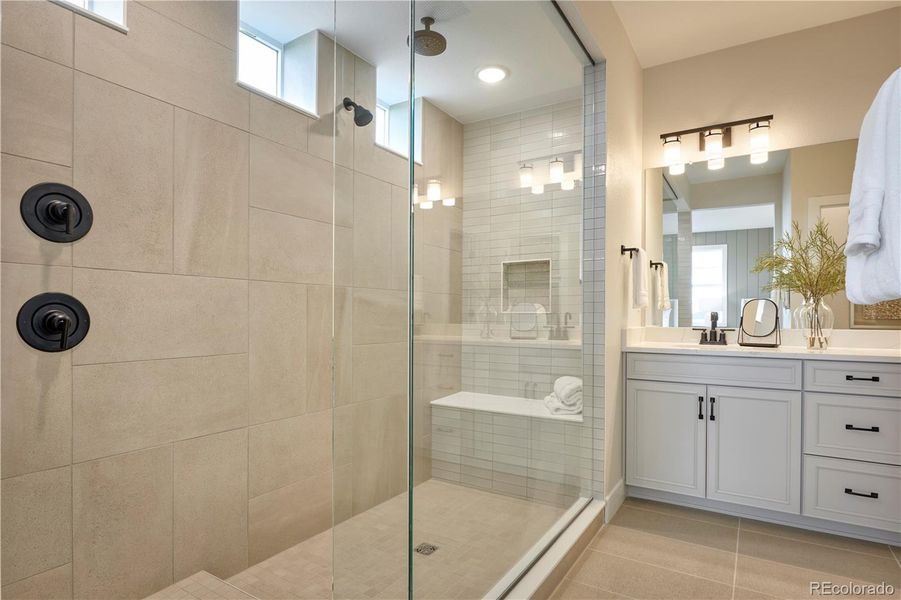 Furnished interior view inside a new home in The Aurora Highlands, Aurora (Image 11).