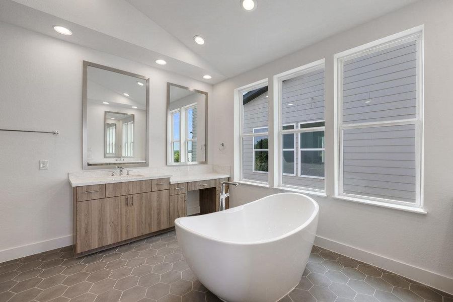 Furnished interior view inside a new home in Agave, Austin (Image 18).