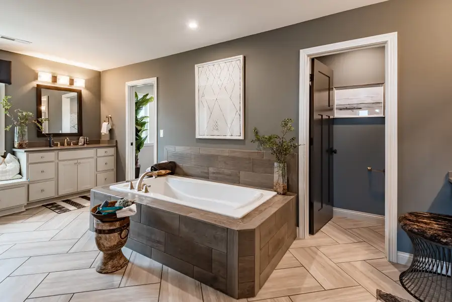 Representative furnished interior of a home built from the Paxton by Fischer Homes in Leeland Farms, Fuquay Varina (Image 11).