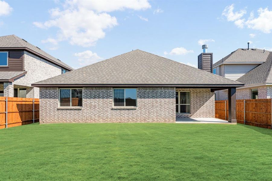 Front exterior of a new home in Hulen Trails Classic 50, Fort Worth, TX, highlighting curb appeal (Image 25). Front exterior of a new home in Hulen Trails Classic 50, Fort Worth, TX, highlighting curb appeal (Image 25).