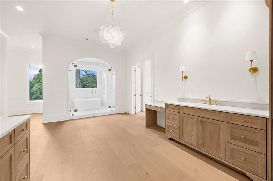 Furnished interior view inside a new home in , Canton (Image 9).