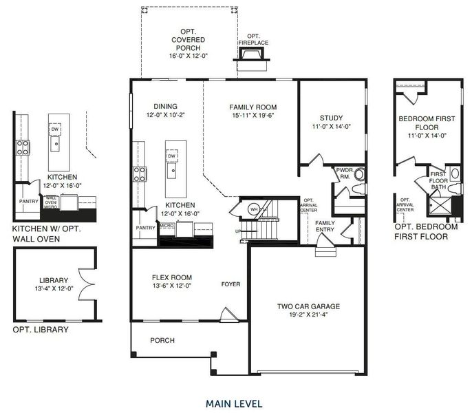 Lehigh floor plan main level