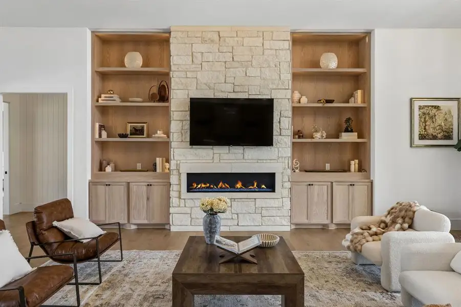 Furnished interior view inside a new home in , Bartonville (Image 6).
