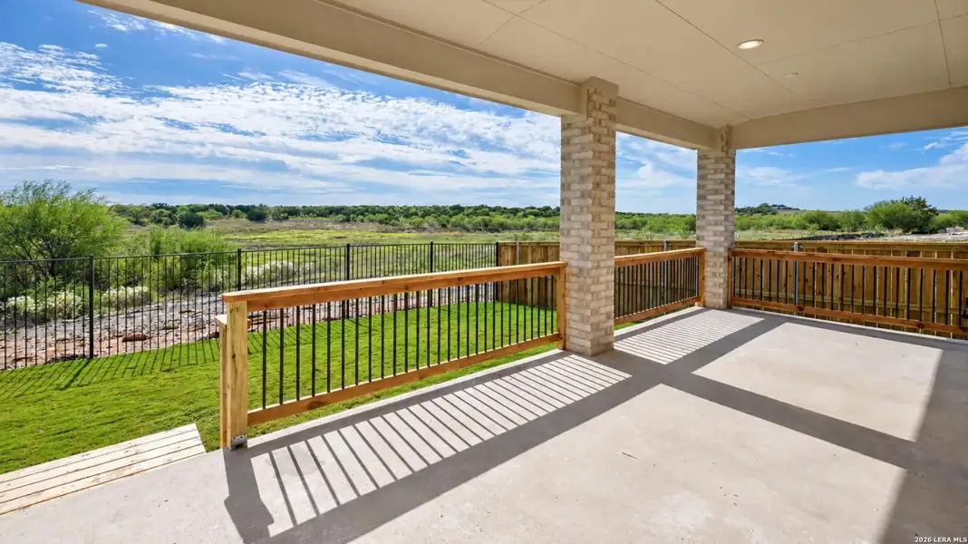 Exterior details and patio area of a home in Mayfair, New Braunfels (Image 4). Exterior details and patio area of a home in Mayfair, New Braunfels (Image 4).