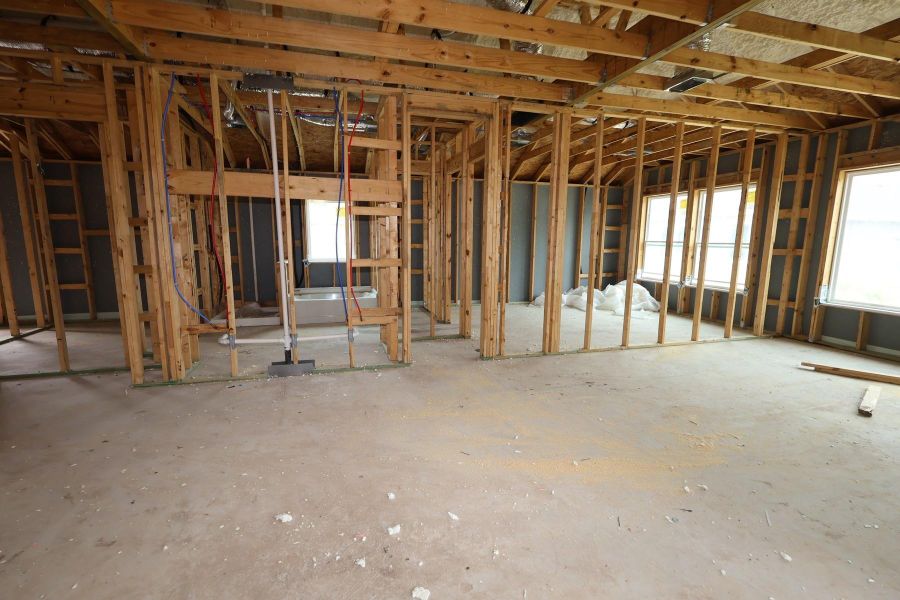 In-progress construction of a new home in Brookewater - Terrace Collection, Rosenberg, TX (Image 10).