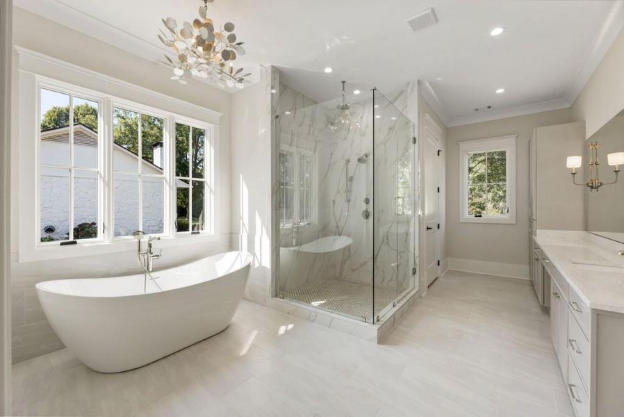 Furnished interior view inside a new home in , Alpharetta (Image 14).