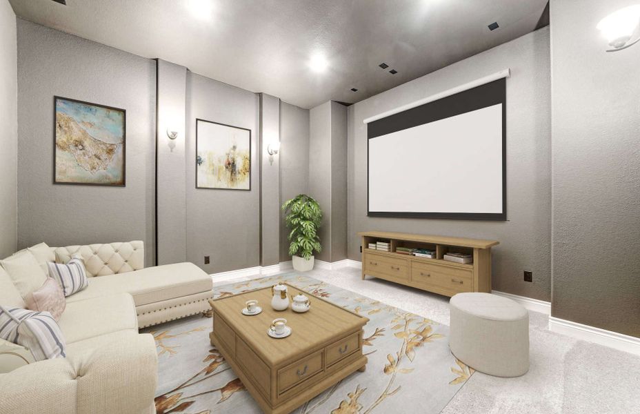 Representative furnished interior of a home built from the 3799 by Ravenna Homes in The Woodlands Hills 65′, Willis (Image 15). Representative furnished interior of a home built from the 3799 by Ravenna Homes in The Woodlands Hills 65′, Willis (Image 15).