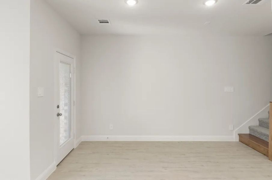 Front exterior of a new home in Sereno Oaks at Buckner Terrace, Dallas, TX, highlighting curb appeal (Image 27).