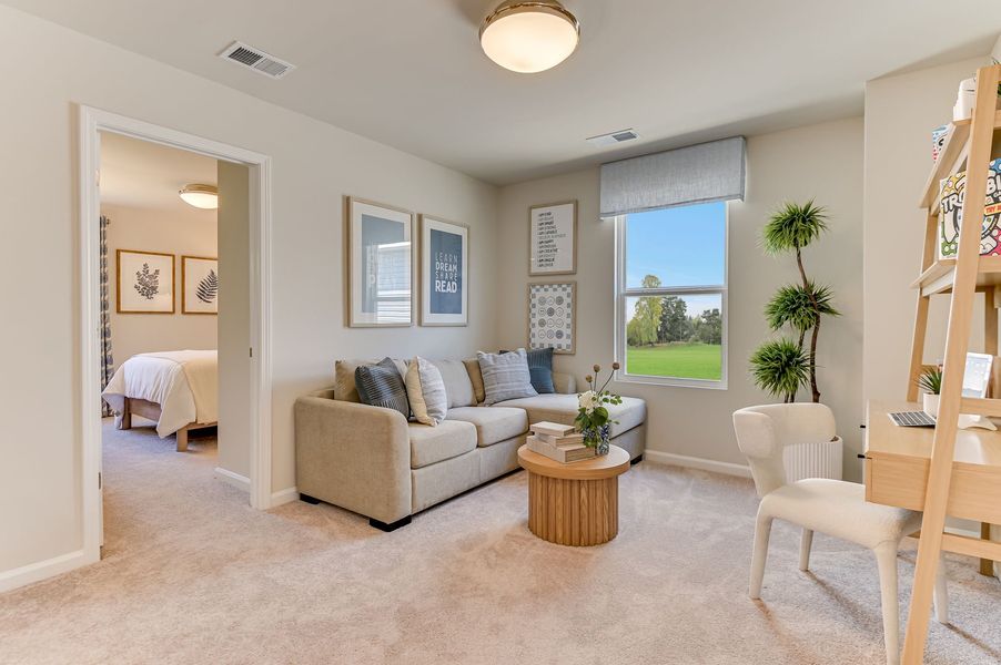 Representative furnished interior of a home built from the Frazier by Stanley Martin Homes in Essence at Bent Creek Village, Thomson (Image 133). Representative furnished interior of a home built from the Frazier by Stanley Martin Homes in Essence at Bent Creek Village, Thomson (Image 133).