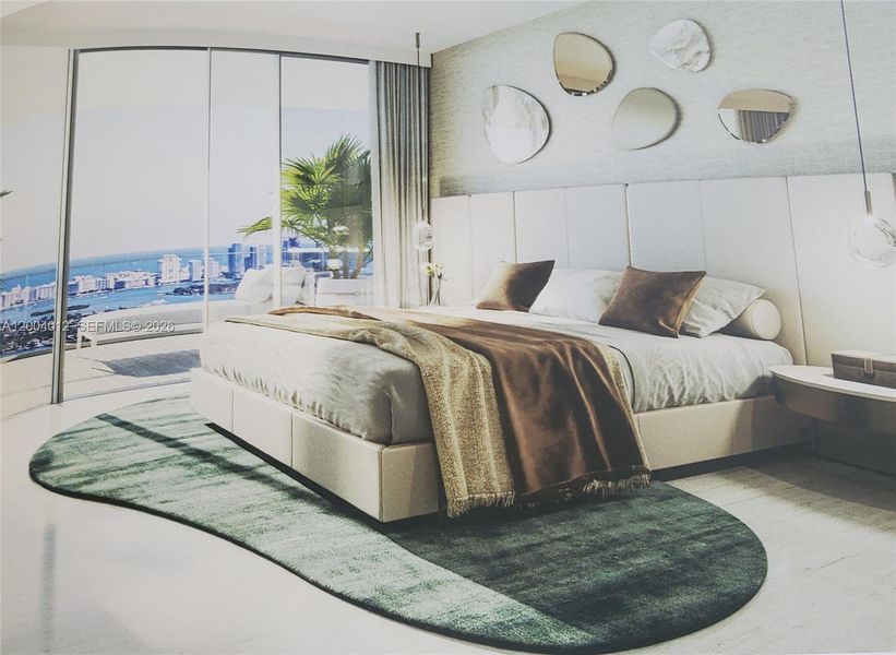 Furnished interior view inside a new home in , Miami (Image 5).