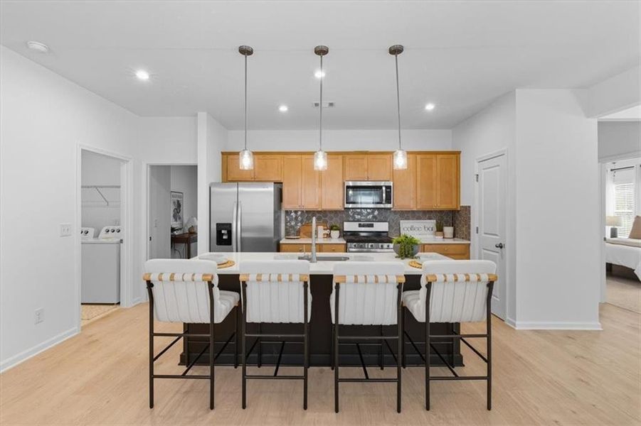 Furnished interior view inside a new home in Meadow Pines, Dallas (Image 13). Furnished interior view inside a new home in Meadow Pines, Dallas (Image 13).