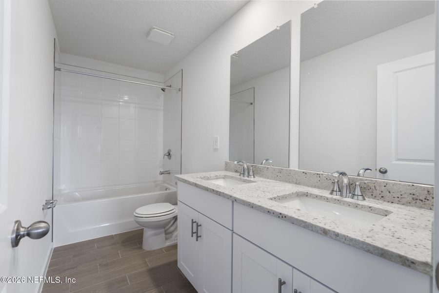 Furnished interior view inside a new home in Cypress Meadows - Classic Series, Jacksonville (Image 9). Furnished interior view inside a new home in Cypress Meadows - Classic Series, Jacksonville (Image 9).