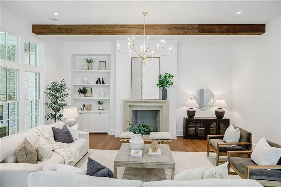 Furnished interior view inside a new home in , Canton (Image 34).