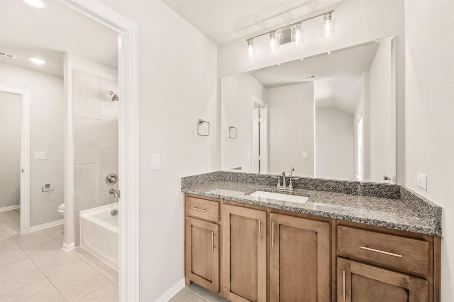 Furnished interior view inside a new home in Creekview Meadows, Pilot Point (Image 28).