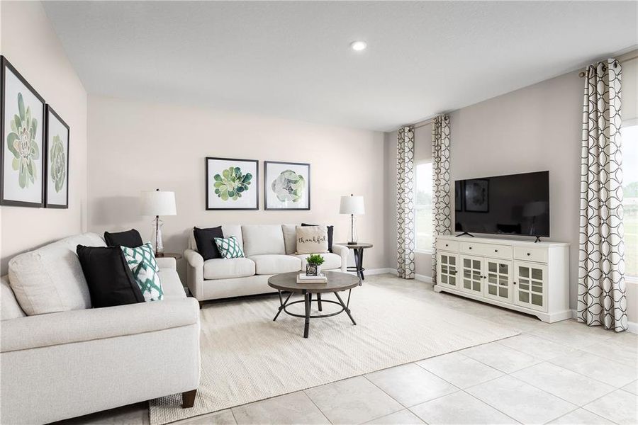 Furnished interior view inside a new home in Crystal Lake Preserve, Dundee (Image 2).