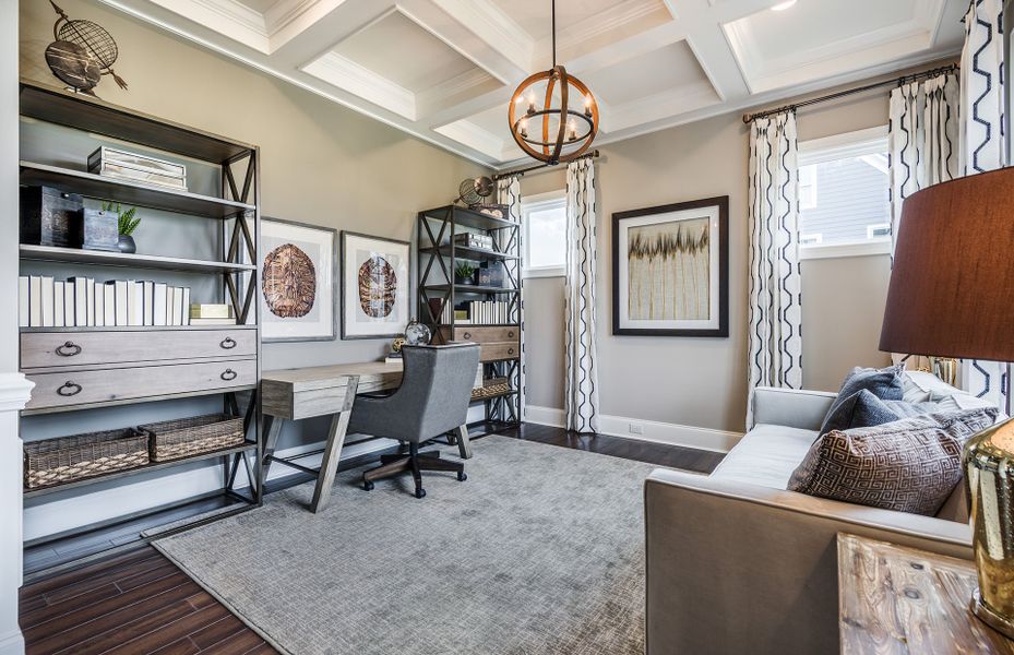 Spacious Den off of Foyer in new home construction at Willow Ridge Nolensville (Williamson County)