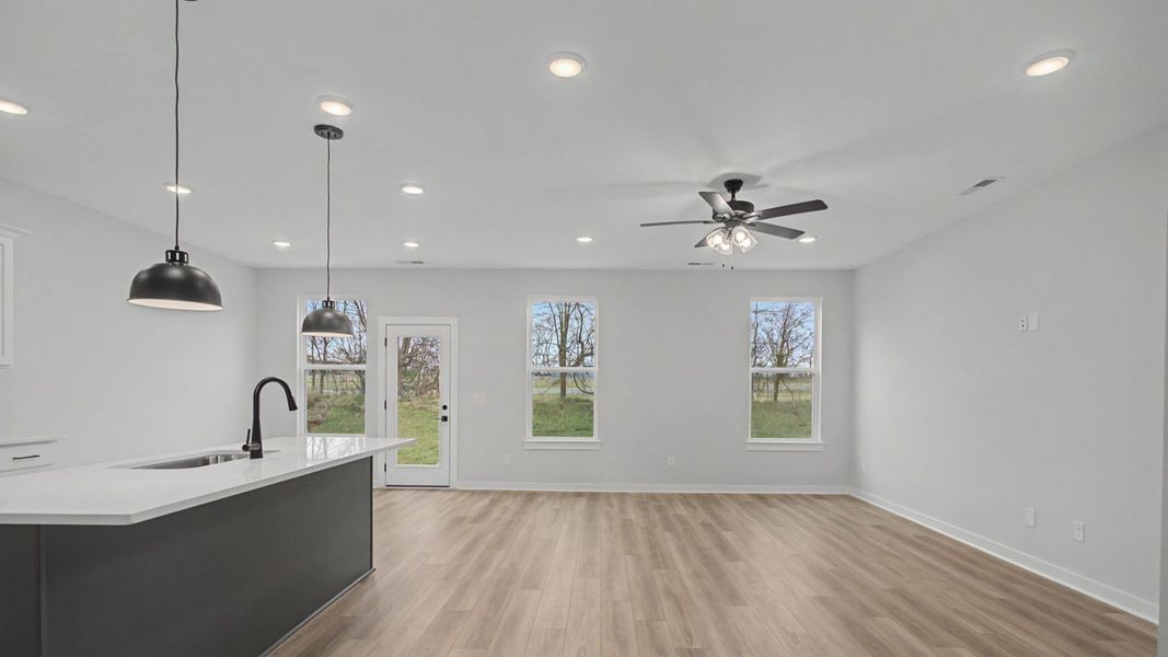 Representative furnished interior of a home built from the Greenwich by DRB Homes in McClure Farms, Columbia (Image 6). Representative furnished interior of a home built from the Greenwich by DRB Homes in McClure Farms, Columbia (Image 6).