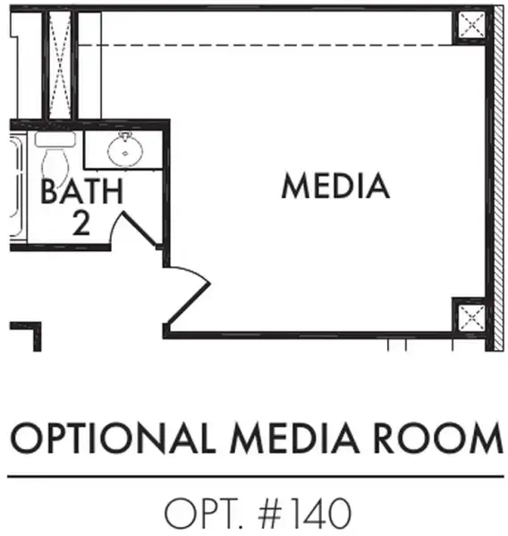 Media (eliminates Bedroom 4)