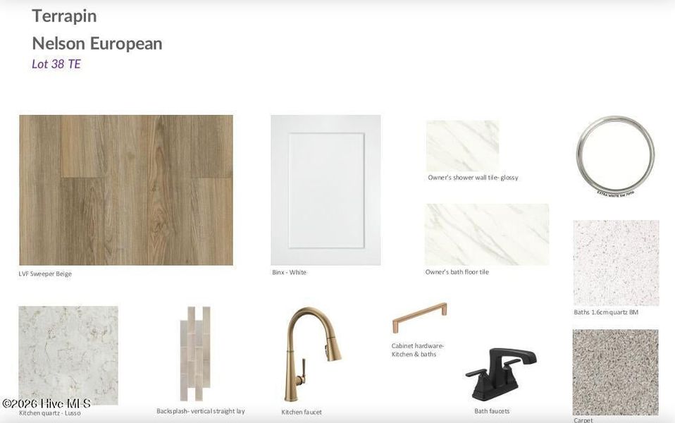 Sample of building materials used in homes in Terrapin, Leland (Image 12).