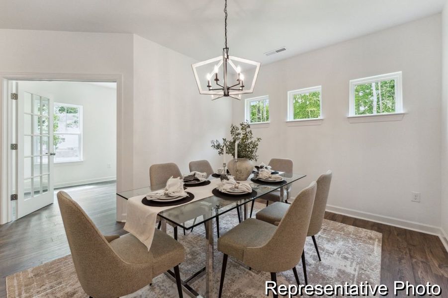 Furnished interior view inside a new home in Edgewater - Lakeview Point, Lancaster (Image 3).