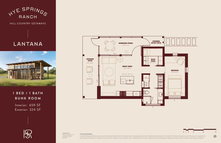 2D floor plan layout of this home in , Hye, TX (Image 3).