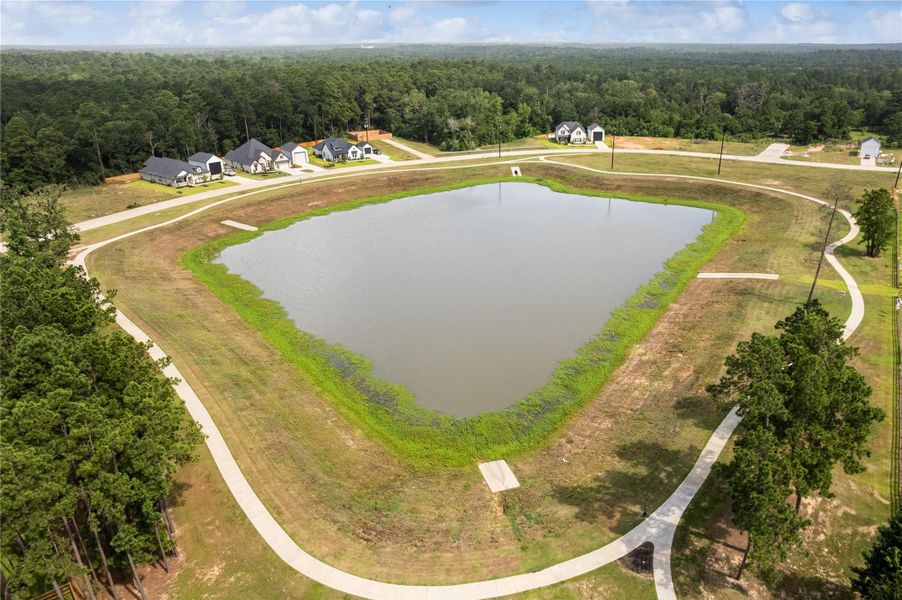 Neighborhood lake with walking/jogging paths