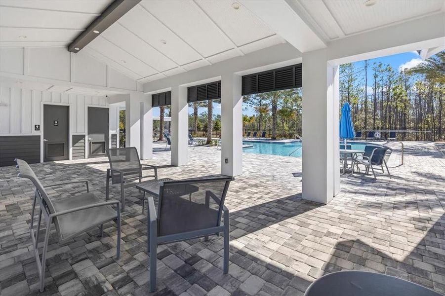 Exterior details and patio area of a home in Woodhaven, Port Orange (Image 34). Exterior details and patio area of a home in Woodhaven, Port Orange (Image 34).