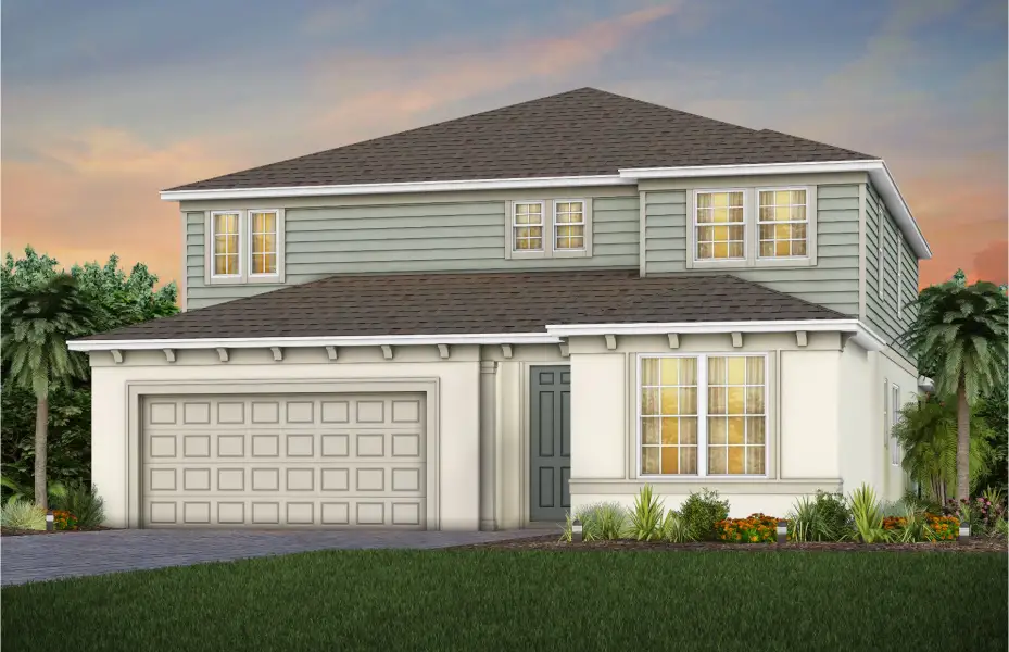 Representative exterior photo of a completed home built from the Scarlett by Pulte Homes in Waypointe, Port Orange, FL (Image 23).