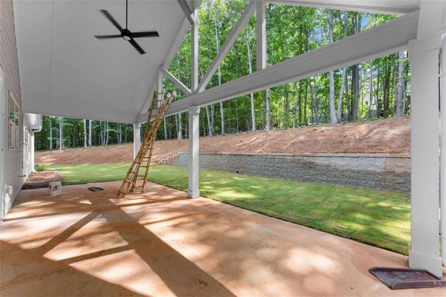 Exterior details and patio area of a home in , Clarkesville (Image 6). Exterior details and patio area of a home in , Clarkesville (Image 6).