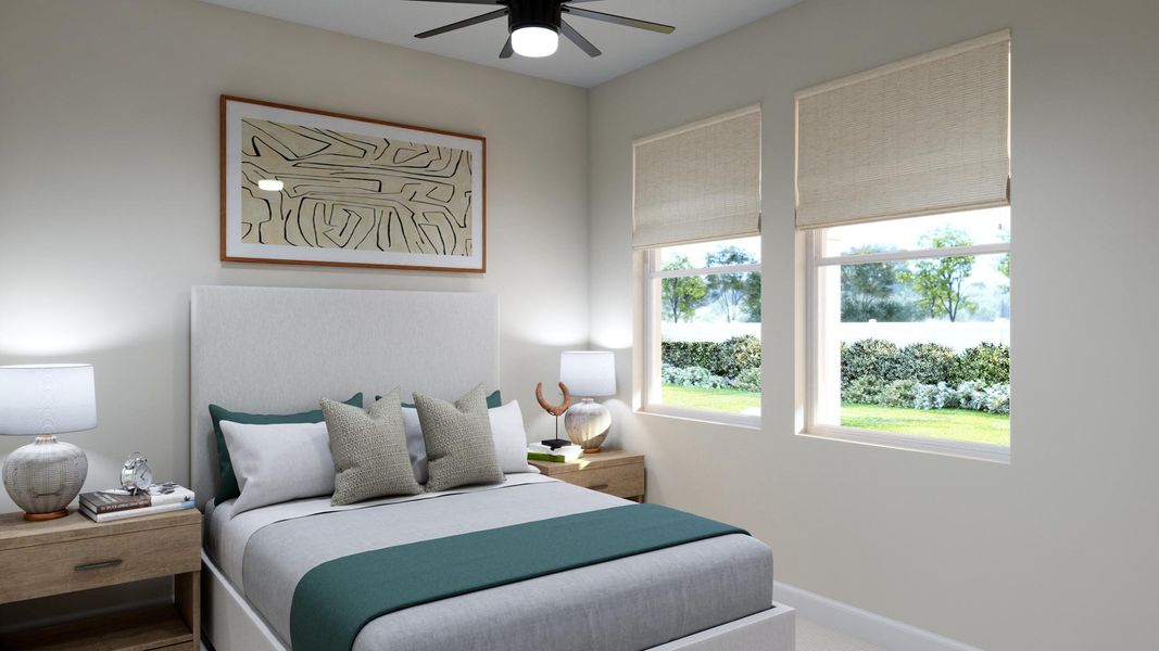 Representative furnished interior of a home built from the Willow by Risewell Homes in Harrell Oaks, Orlando (Image 6).