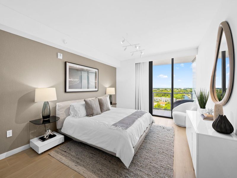 Furnished interior view inside a new home in , Pompano Beach (Image 3).