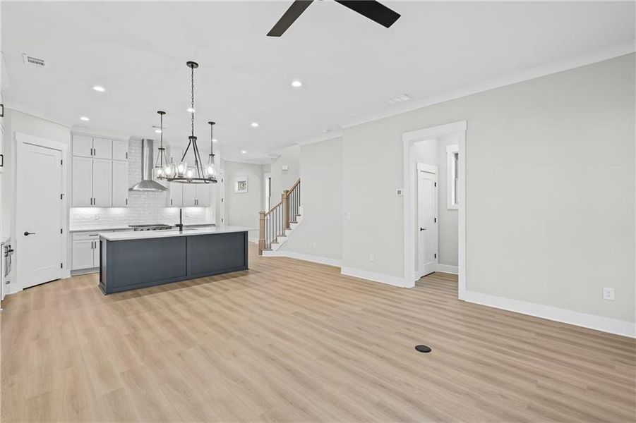 Spacious, unfurnished interior of a new home in Devin's Shire - A Kennesaw Tradition, Kennesaw (Image 15). Spacious, unfurnished interior of a new home in Devin's Shire - A Kennesaw Tradition, Kennesaw (Image 15).